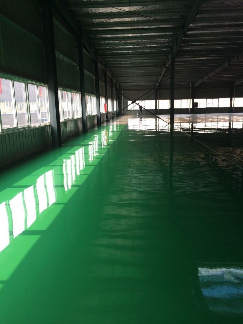 洛陽嘉升科技園環氧樹脂薄涂地坪順利完工面積3200順利驗收得到甲方認可